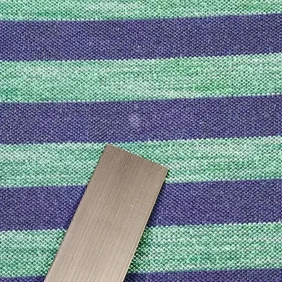 Taanz Men's Summer Polo XL Stripes No Collar Button Henley Type European READ - Picture 10 of 16